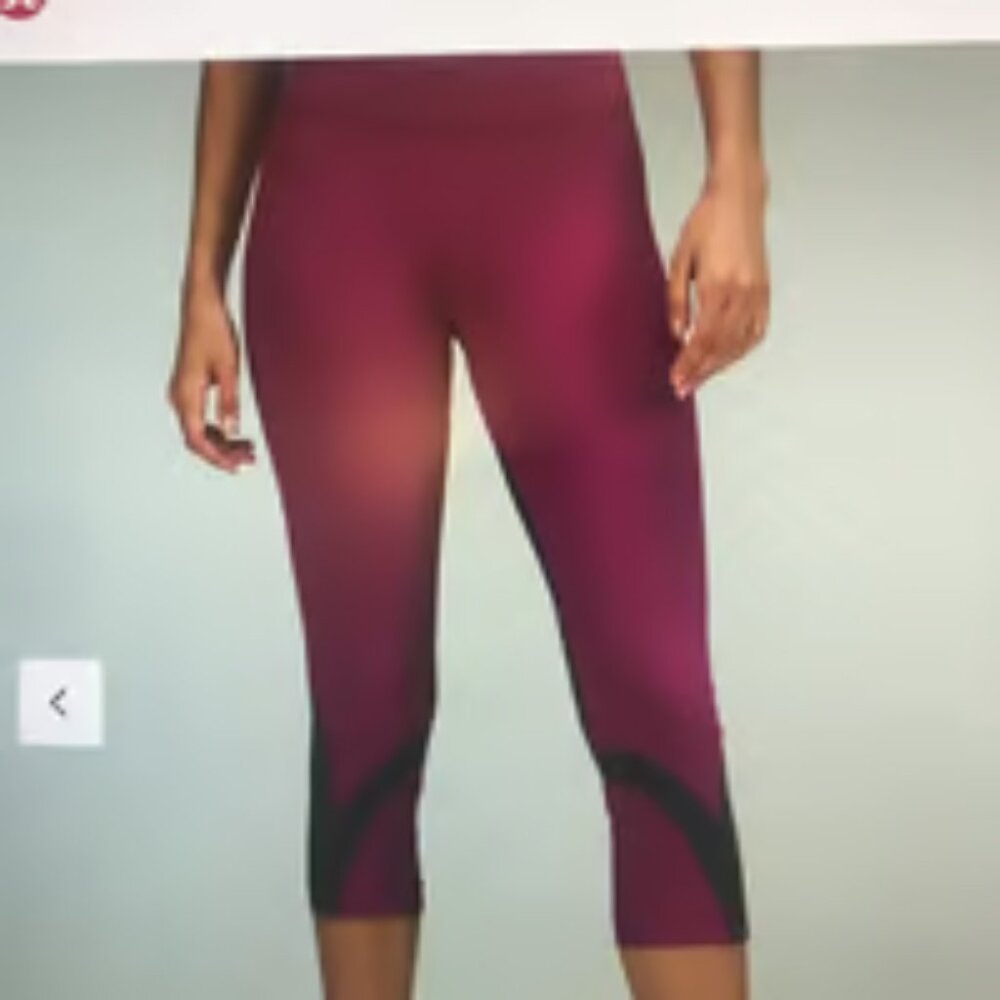 Lululemon Crop leggings 21" size 10
